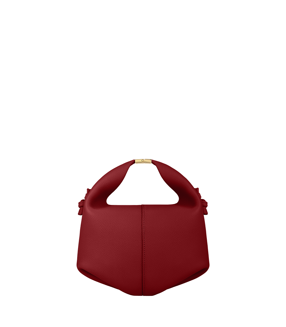 Polène | Bag - Béri - Garnet Textured Leather