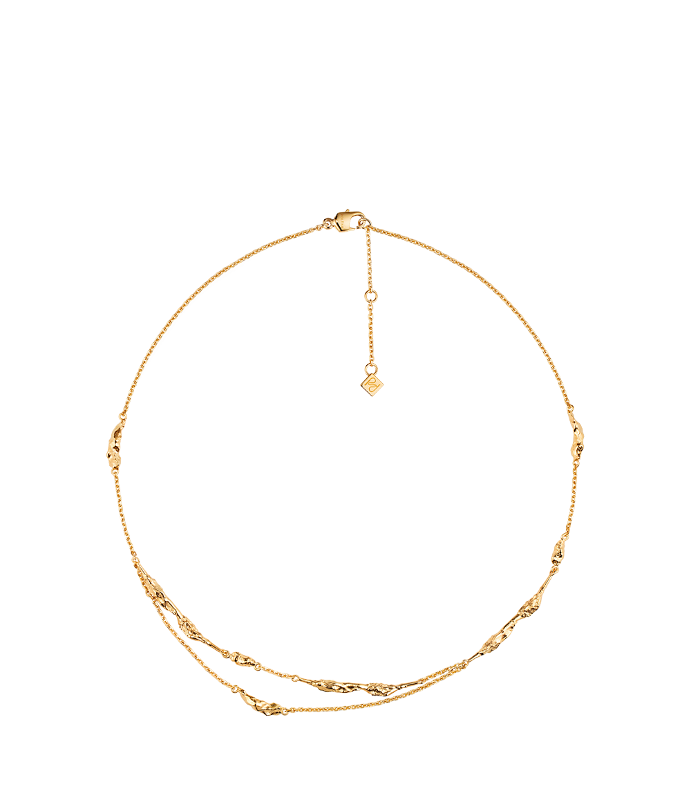 Eroz Double Chain - 24 carat gold gilded