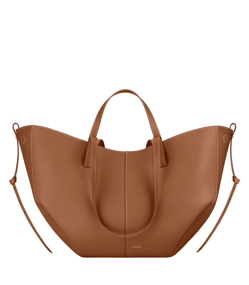 Polene Bag Cyme Textured Camel