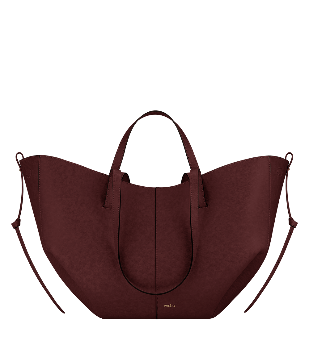 Polène Bag Cyme Textured Black Cherry