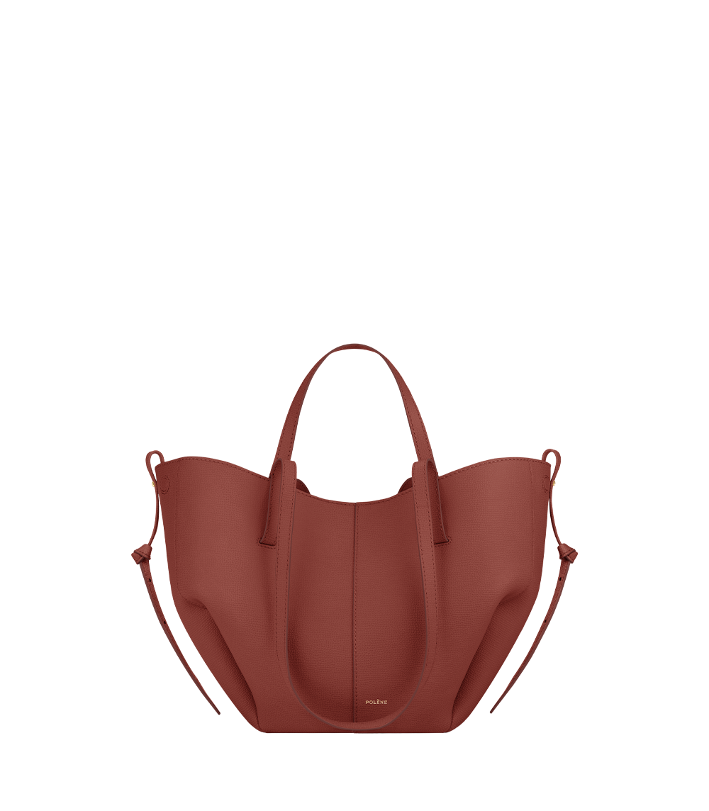 Polène | Bag - Cyme Mini - Textured Terracotta – Polène UK
