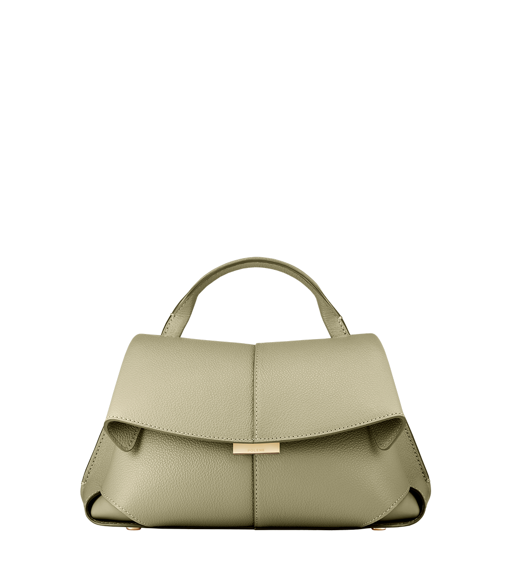 Polène | Bag - Mokki Mini - Textured Linden – Polène UK