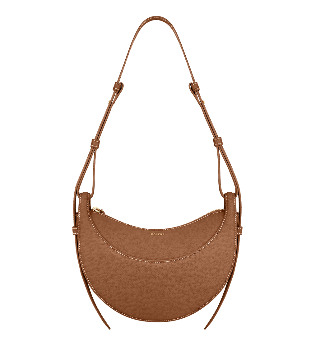 Polene Bag Numero Dix Textured Camel