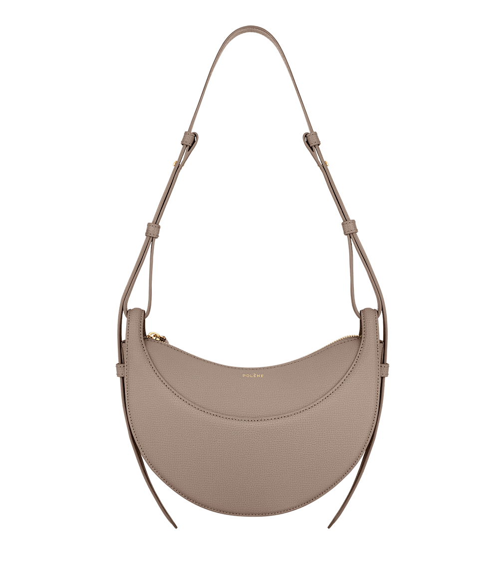 Polène | Bag - Numéro Dix - Monochrome Taupe Textured leather