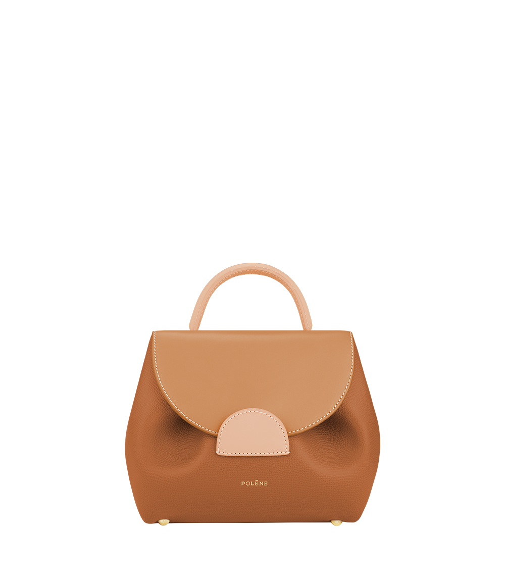 Bag - Numéro Un - Trio Camel Textured leather - Polène