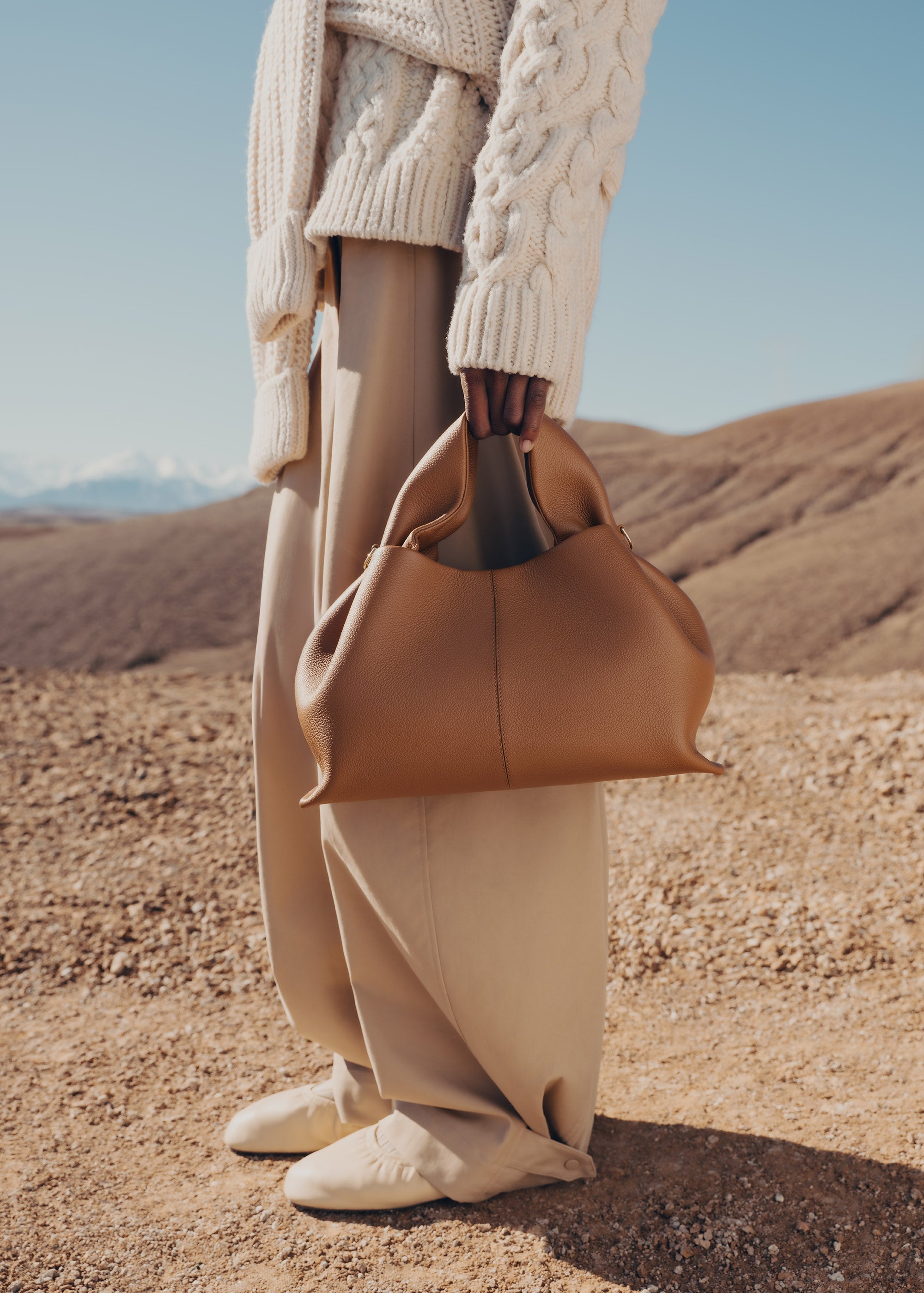 POLENE ポレーヌ number eleve ベージュ Polène | Bag - Numéro Neuf Mini - Textured Camel – Polène NL