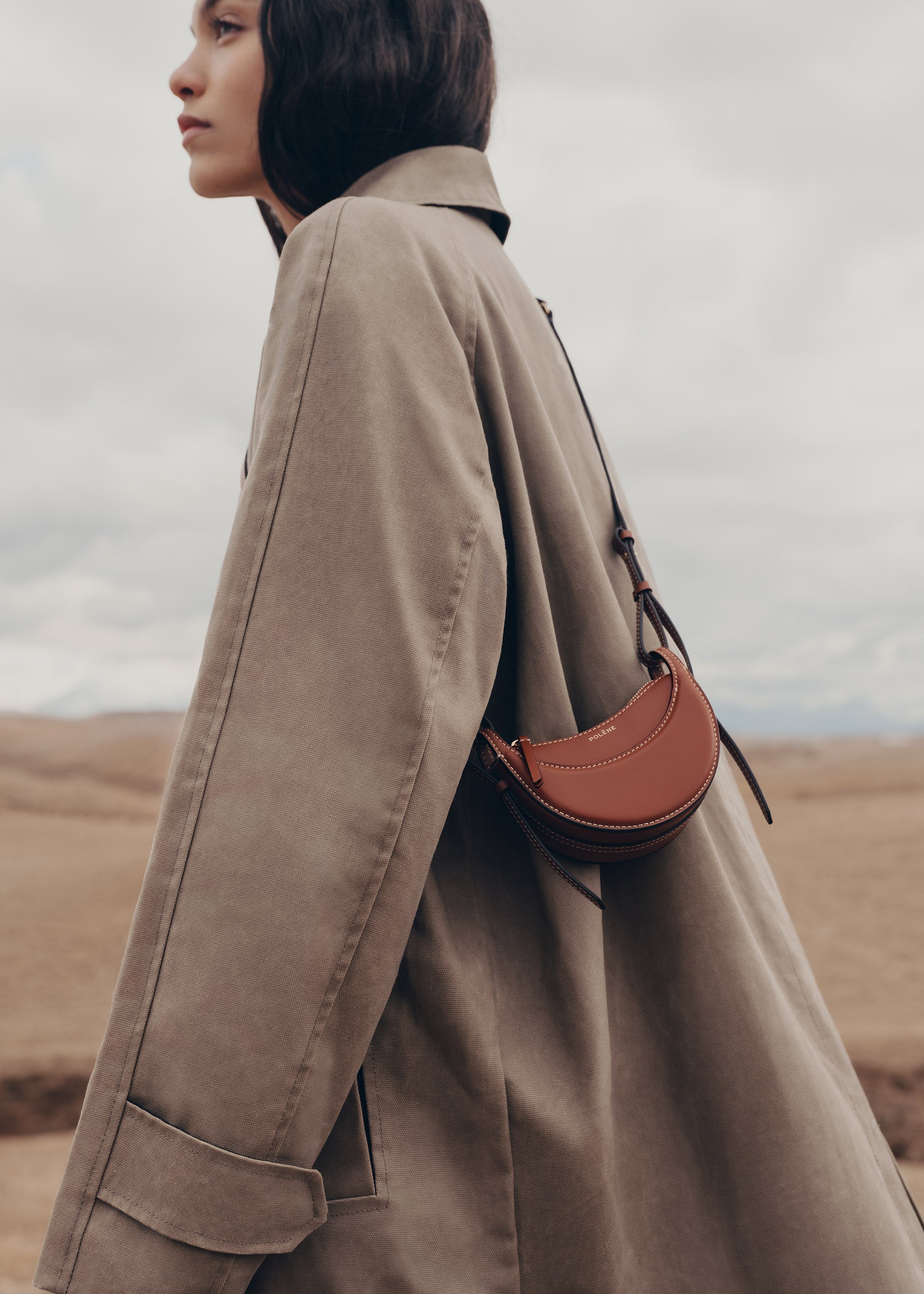 Polène | Bag - Numéro Dix Micro - Smooth Cognac – Polène UK