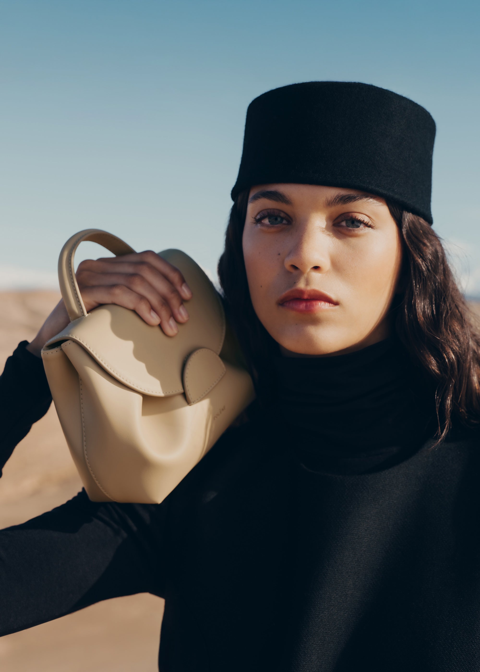 Polène | Bag - Numéro Un Nano - Smooth Sand – Polène UK