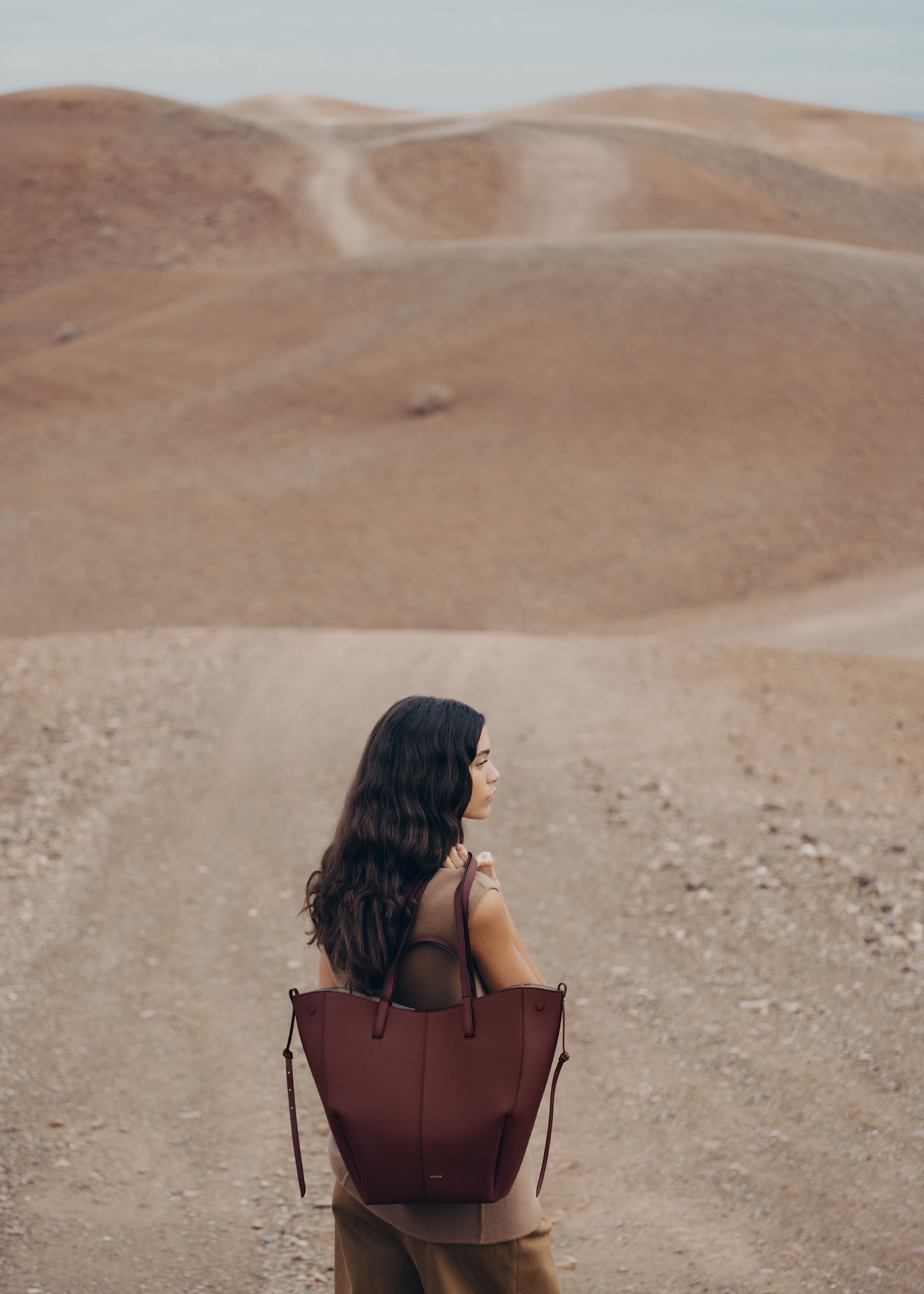 Cyme Tote - Textured Black Cherry