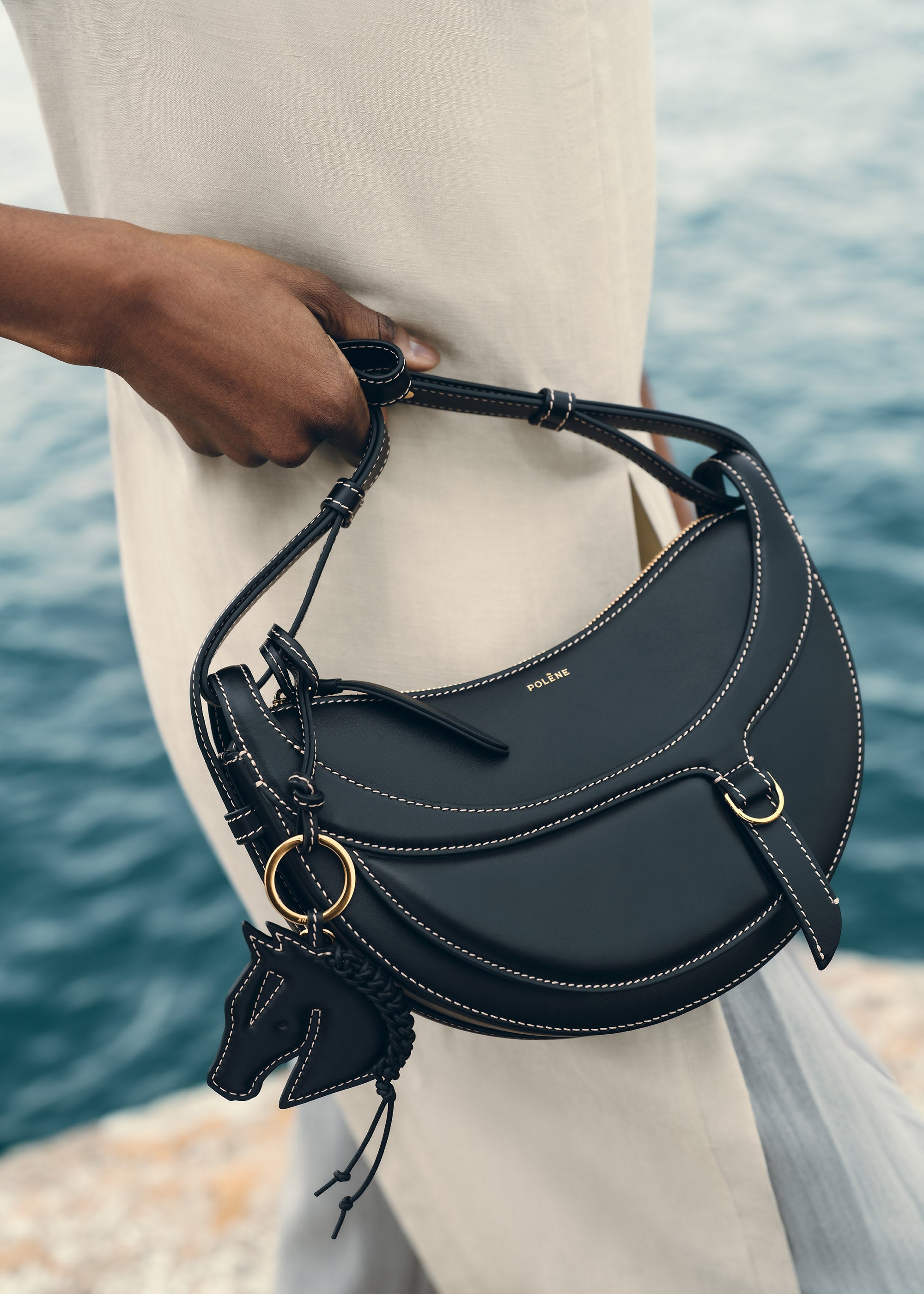 Polène I Bag - Numéro Dix - Galop Black – Polène UK