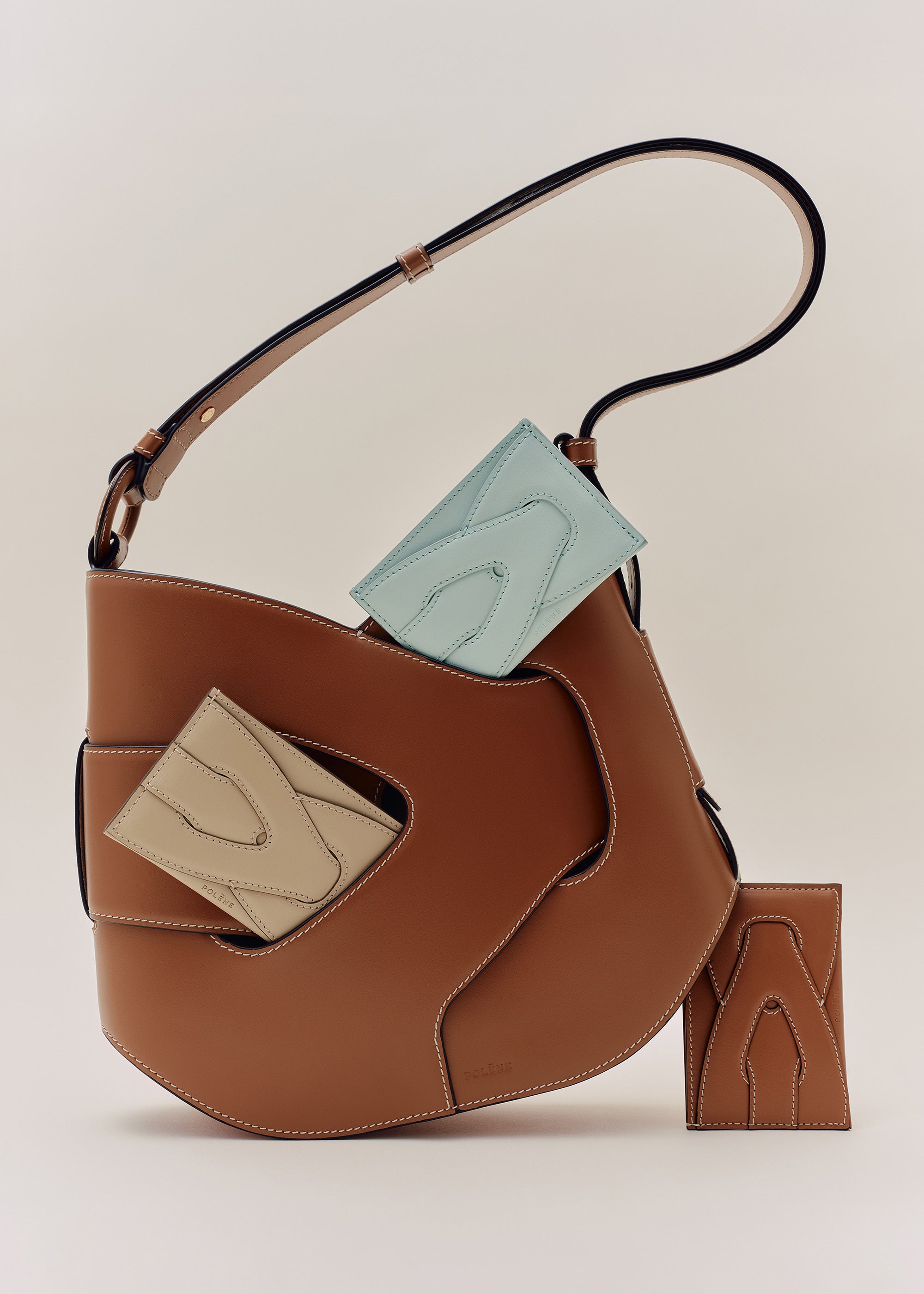 Polène | Card Holder - Nodde - Taupe