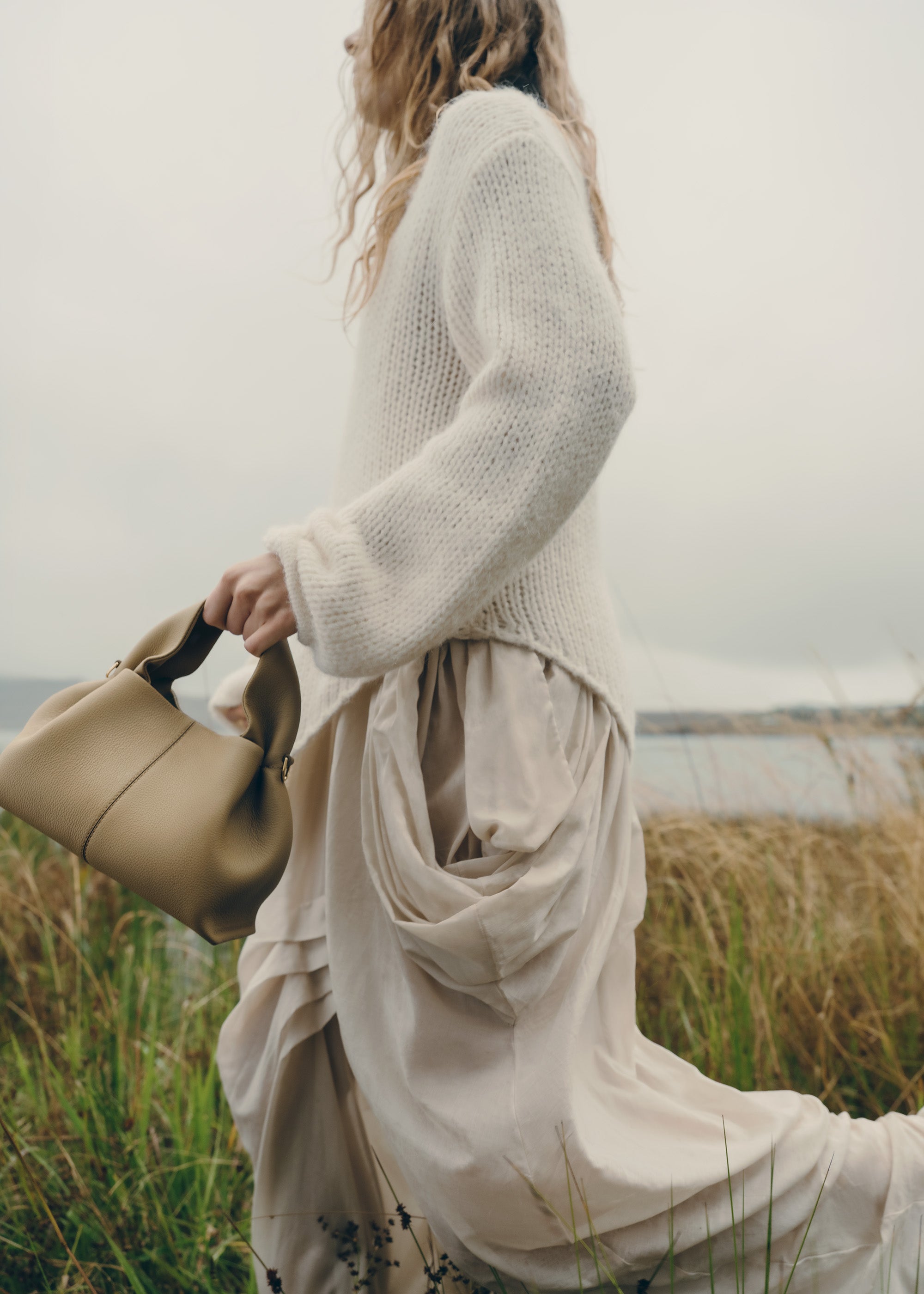 Polène | Bag - Numéro Neuf Mini - Textured Smoky Olive – Polène UK