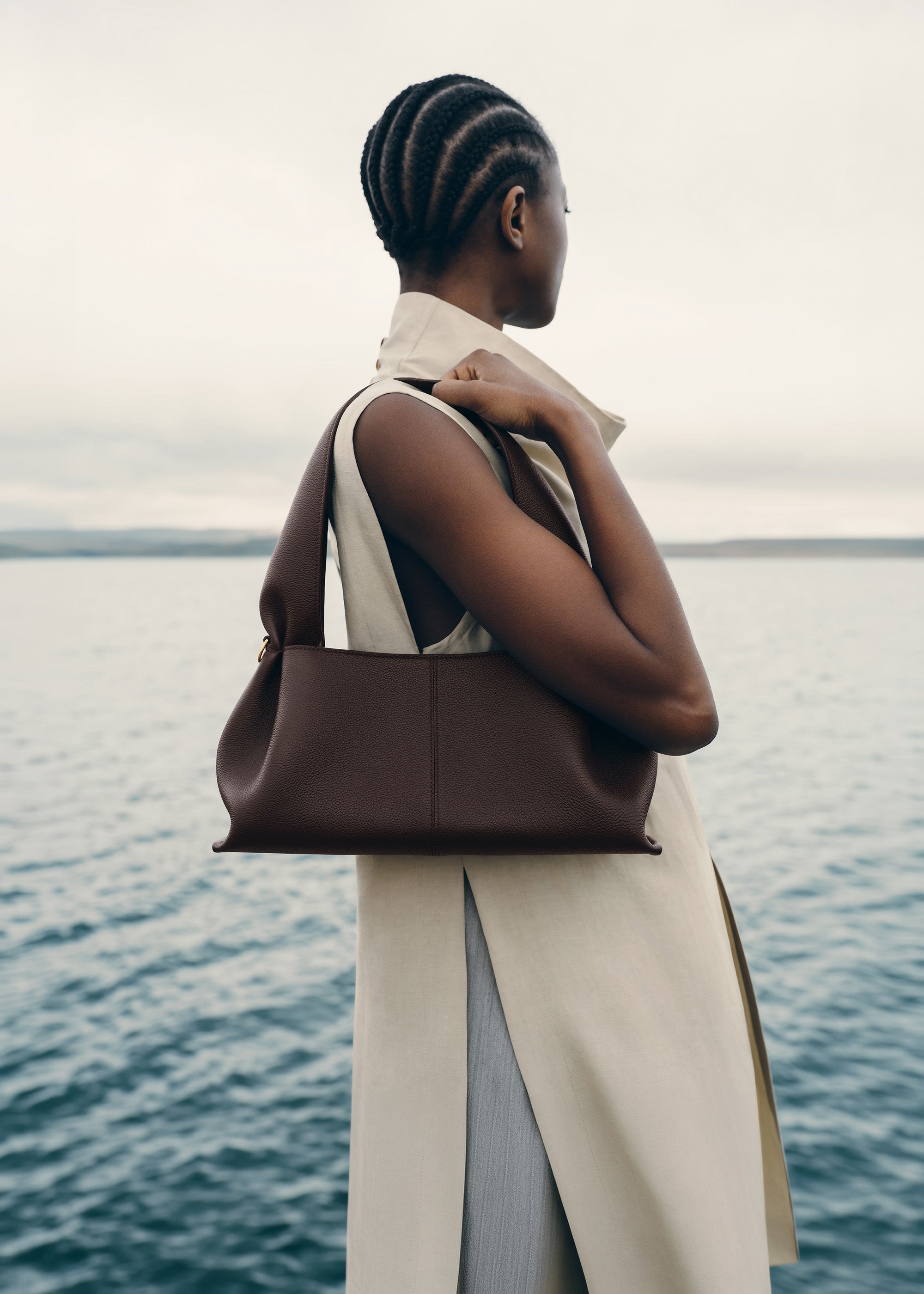 Polène | Bag - Numéro Neuf East-West - Textured Ebony – Polène UK