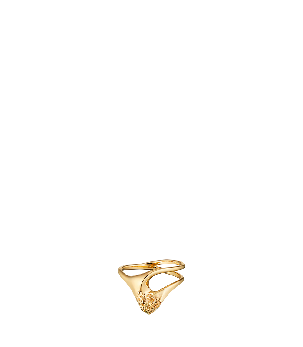 Eroz Fine Ring - 24 carat gold gilded