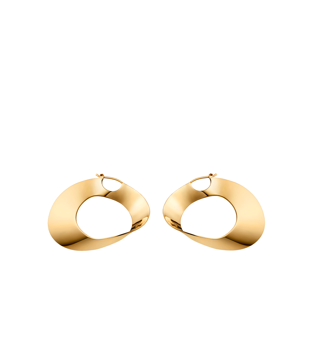 Éole Hoop Earrings - 24 carat gold gilded