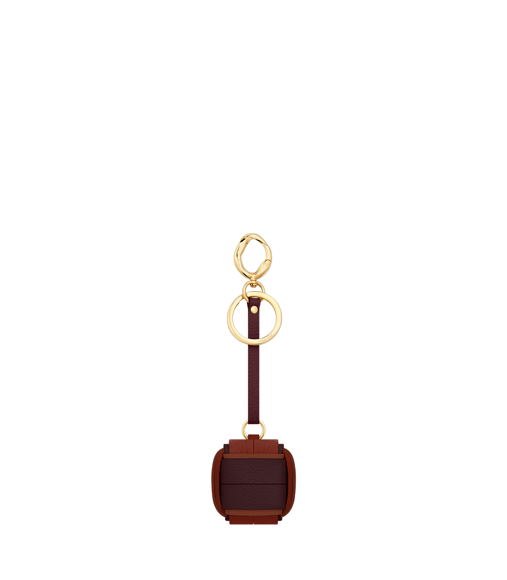 Cubo Keyring - Trio Burgundy