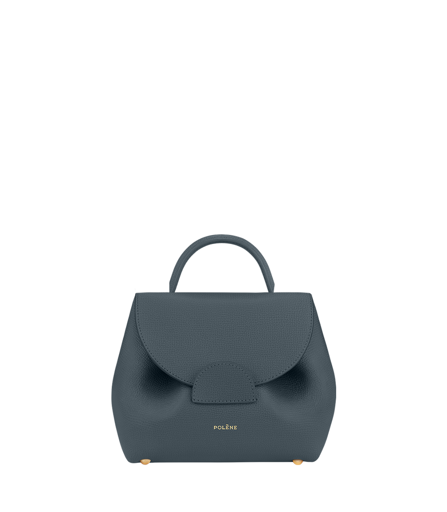 Polene Bag Numero Un Nano Textured Midnight Blue