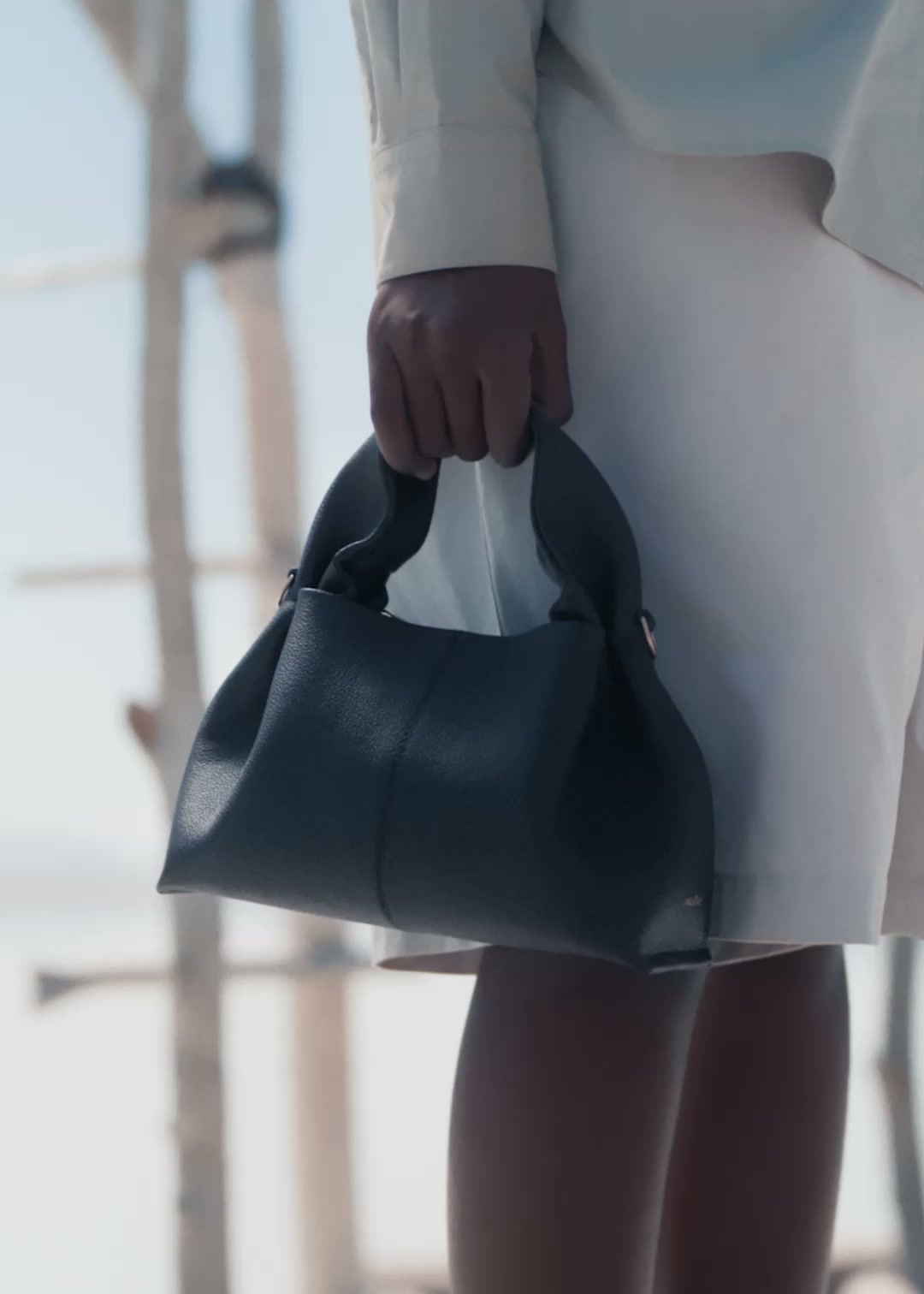 Polène | Bag - Numéro Neuf Mini - Textured Black – Polène UK